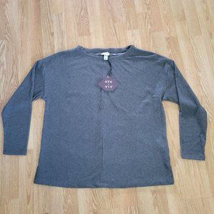 Ava & Viv Long Sleeve Leisure Crewneck